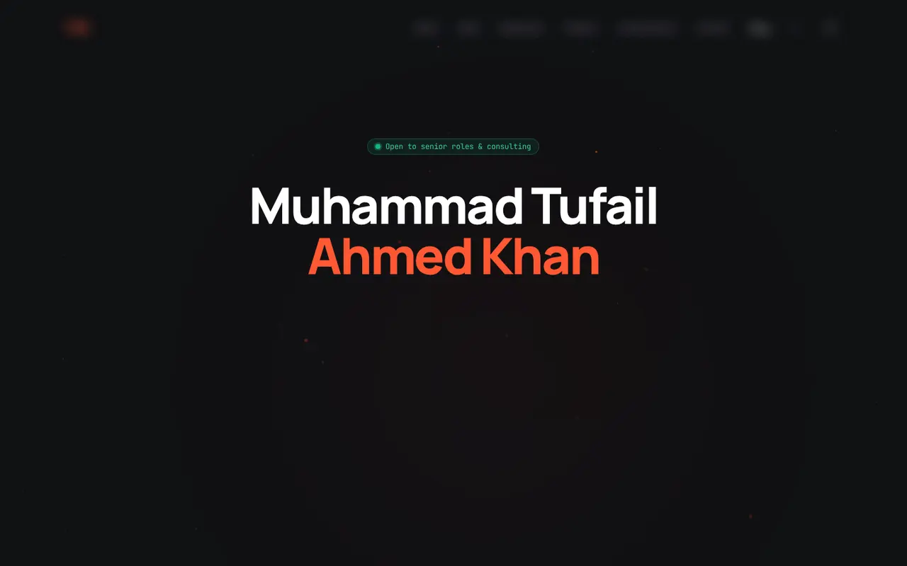 Muhammad Tufail Ahmed Khan - screenshot
